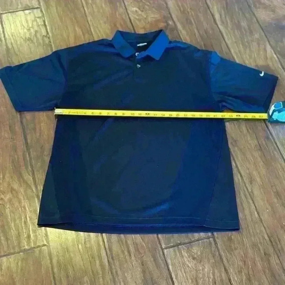 Nike Golf Navy Blue Dri-Fit Short Sleeve Polo Men’s Size Large - Picture 5 of 7